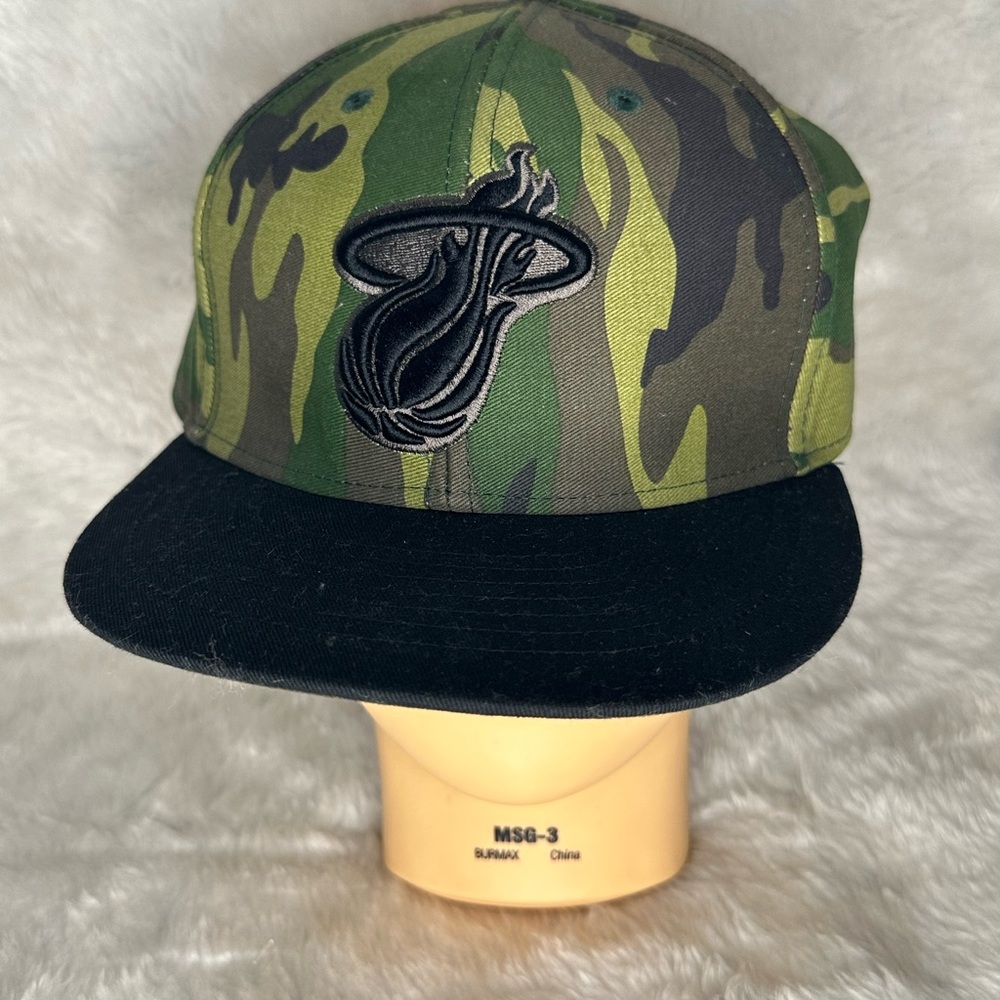 Miami Heat Camo Snapback Hat
